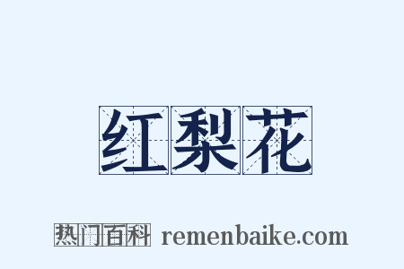 红梨花是什么意思的图片